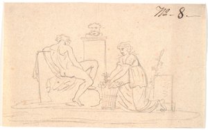 场景 med 至 figurer 作者 尼古拉·亚伯拉罕·阿比尔德加德