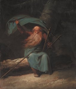 奥西恩唱着他的天鹅之歌，1780-1782。 作者 尼古拉·亚伯拉罕·阿比尔加德