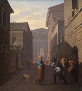 Simo和他的前奴隶Sosia，1803年 作者 尼古拉·亚伯拉罕·阿比尔加德