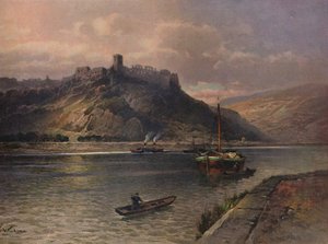 吕因·莱茵费尔斯（Ruine Rheinfels），莱茵费尔斯城堡（Rheinfels Castle），1923年。