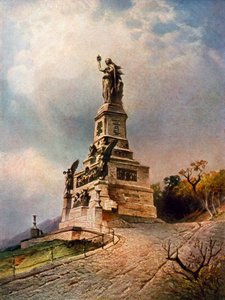 The Niederwald Monument (colour litho)