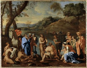 Saint Jean baptisant le peuple - Saint John baptizing the people ...