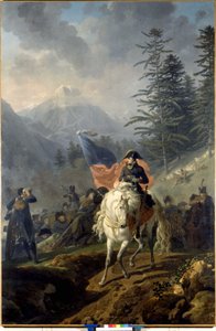 拿破仑·波拿巴越过圣伯纳山——尼古拉斯·安托万·陶奈 (Nicolas-Antoine Taunay) 的油画