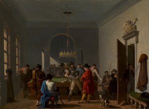 1810年后的台球室。