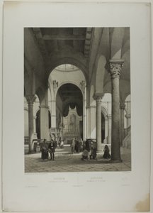 安科纳：圣西里亚库斯教堂内部，图版 38，选自 Italie Monumentale et Pittoresque 作者 尼古拉斯·查普伊