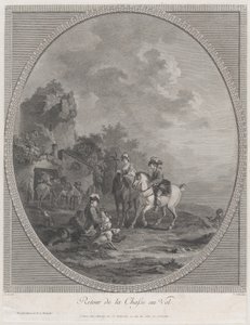 狩猎归来，1786., 1786. 作者 尼古拉斯·科利伯特