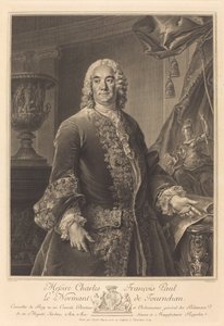 Charles Francois Paul Le Normant de Tournehem 作者 路易·托克之后的尼古拉斯·加布里埃尔·杜普伊