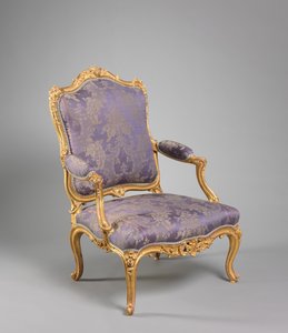 扶手椅，约1755年 作者 尼古拉斯（Nicolas Heurtaut）