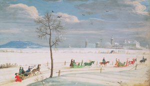 德国雪景与雪橇 作者 尼古拉斯·霍夫曼