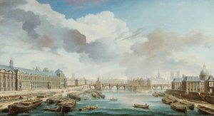 卢浮宫、尼夫桥和四国学院，1755年。