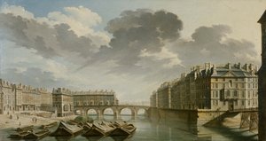 Quai des Ormes, Pont Marie and the Île Saint-Louis, 1757.