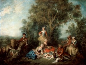 1738年秋天。 作者 尼古拉斯·兰克里特（Nicolas Lancret）