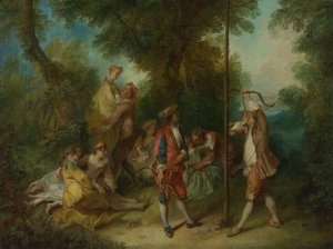 人的四个时代：成熟，大约1735年 作者 尼古拉斯·兰克里特（Nicolas Lancret）