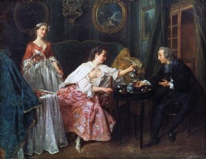 一日四时：1739年早晨 作者 尼古拉斯·兰克里特（Nicolas Lancret）
