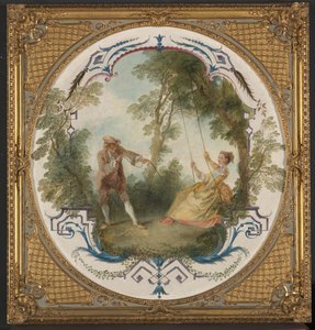 秋千》，约 1724 年（布面油画） 作者 尼古拉斯·兰克里特（Nicolas Lancret）