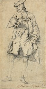 站立的年轻人 作者 尼古拉斯·兰克里特（Nicolas Lancret）