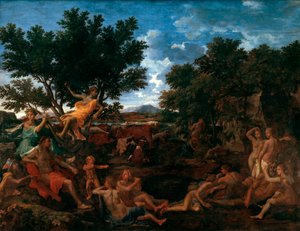 阿波罗，达芙妮的情人，c1664 作者 尼古拉斯·普桑（Nicolas Poussin）