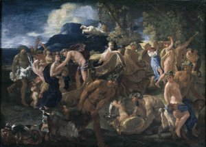 巴卡诺斯与阿里阿德涅 作者 尼古拉斯·普桑（Nicolas Poussin）