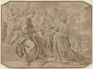 圣凯瑟琳的神秘婚姻 作者 尼古拉斯·普桑（Nicolas Poussin）