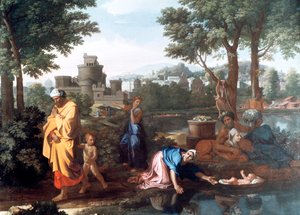 摩西博览会，1654年 作者 尼古拉斯·普桑（Nicolas Poussin）