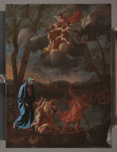 圣家族返回拿撒勒，约 1627 年（布面油画） 作者 尼古拉斯·普桑（Nicolas Poussin）