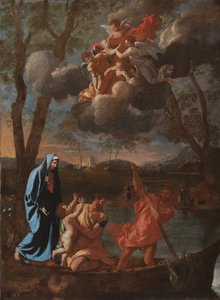 圣家返回拿撒勒，c。 1627。 作者 尼古拉斯·普桑（Nicolas Poussin）