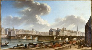 从孔蒂码头眺望新桥和城市，约 1772 年（布面油画）