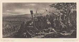 战斗场面 作者 亚历山大·加布里埃尔（后）Decamps
