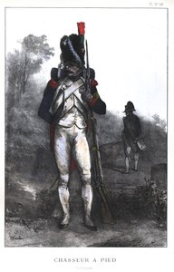 1845年拿破仑战争，法国军队，皇家卫队的足迹Chasseur