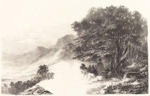 在乡下休息的农民 作者 亚历山大·加布里埃尔（后）Decamps