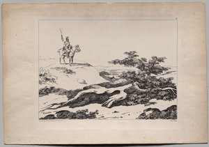 风景中骑马的士兵 作者 吉豪