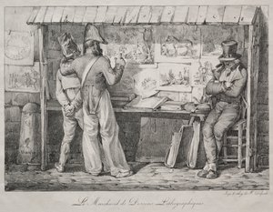 石版画经销商 作者 亚历山大·加布里埃尔（后）Decamps
