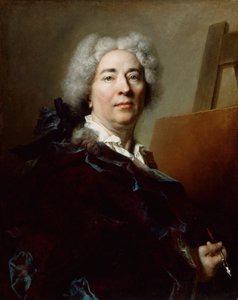 自画像》，约1725年。 作者 尼古拉斯·德·拉吉利埃