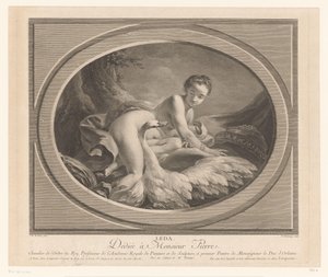 勒达和天鹅 Leda（物体上的标题） 作者 让·巴蒂斯特·玛丽·皮埃尔