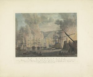轰炸阿尔及尔，1816 年
1816 年 8 月 27 日，由海军上将埃克斯茅斯勋爵和海军中将范-德-卡佩伦指挥的英国和荷兰中队在阿尔及尔湾取得了对阿尔及尔的胜利（标题见照片 作者 尼古拉斯·海德洛夫