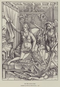 Death and the Woman 作者 尼古拉·梅德曼（Nicolaus Meldemann）