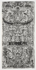 装饰板上刻有维多利亚-奥古斯塔的字样，约1507年。