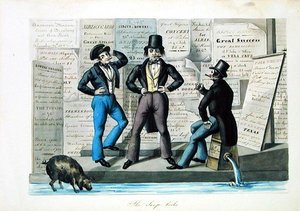 肥皂店》，约1840年（纸上水彩画 作者 尼科利诺·卡尔约（Nicolino Calyo）
