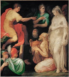 La continence de Scipio - 西庇阿的节欲... 作者 Nicolò dell 'Abate