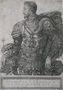 亨利二世，法国国王，1547年，28岁。 作者 尼科洛·德拉·卡萨