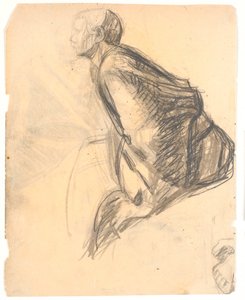 画作《马利亚膏基督的脚》的人物研究，1907 年。图中右侧的 3 号使徒