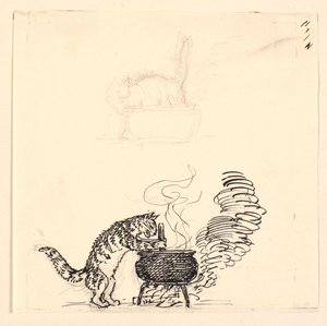 "肥猫 "的插图和草图