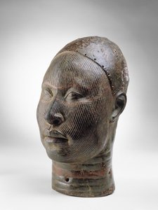 Oni，国王的头，Ife，12至15世纪（青铜）（另见412927）