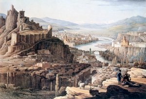 梯弗里斯的景色》，1830年 作者 尼坎多尔·格里戈里耶维奇·切尔涅佐夫
