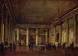 德米特里-纳里什金的房子在鼓励艺术协会会议期间的内景，1825年