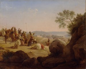耶路撒冷前的朝圣者，1831年