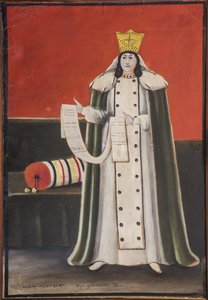 Reine Tamar (Thamar) de Georgie (1160-1213) - 皇后 Tamar par Pirosmani (Pirosmanashvili)，Niko (1862-1918)。 纸板油画，尺寸：90x70