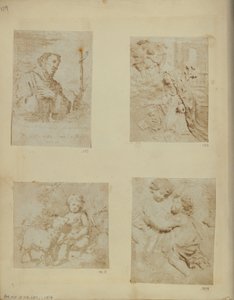 圣弗朗西斯。穆里略（Murillo）所谓的独特蚀刻 作者 尼古拉斯·亨尼曼
