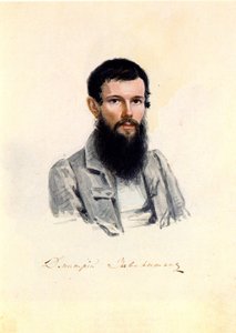 1839年1月至20日，德温特里·德米特里·扎瓦里申（Demitry Zamitishin）的肖像 作者 Nikolai Alexandrovich Bestuzhev