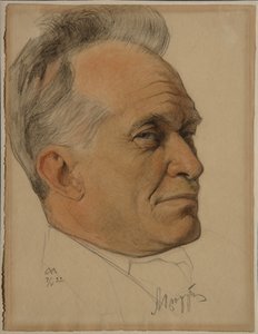 亚历山大·德米特里耶维奇·齐鲁帕的肖像1870-1928年，1922年